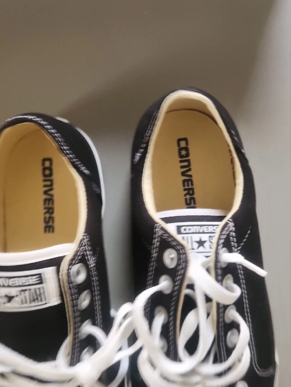 Converse Black and White Low Top Sneakers - Picture 3 of 3